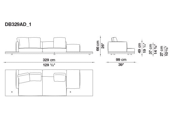 Кожаный диван B&B Italia док ARCH-00106863 - Вид №103