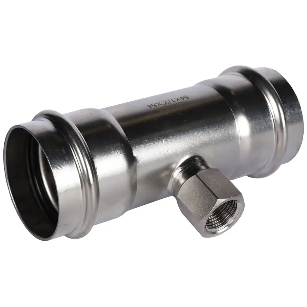 Тройник переходной Rommer 1/2"x54 мм ВПр-ВР нержавеющая сталь STLM-2008001