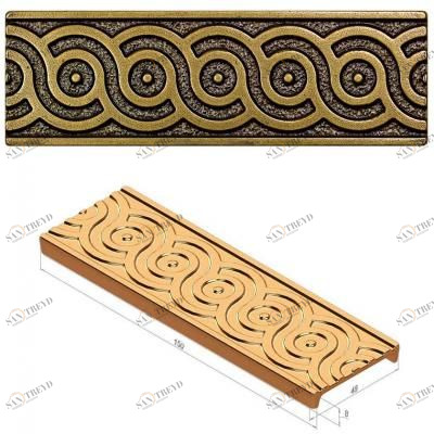 Бордюр бронзовый Planet Universal  5х15 (10шт) снят Kavarti (Каварти) sun-id-322182