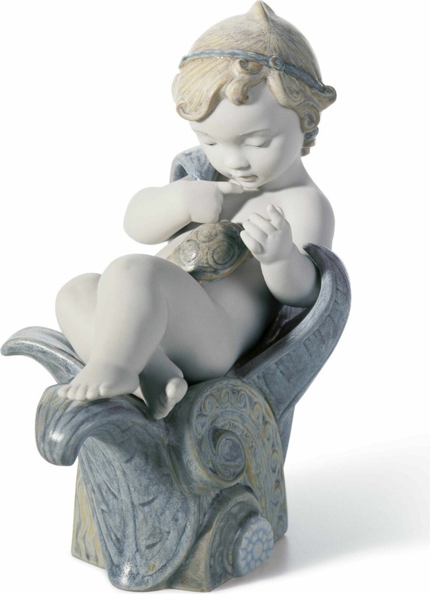 10669186 LLADRO Фигурка Lladro "Врожденная любознательность" 17х16см Фарфор Lladró 