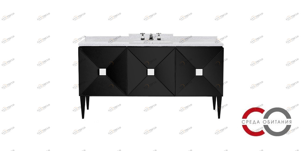 Тумба под раковину SIVEC 1660 Devon Devon JETSET DEEP BLACK Devon&Devon JETSET VANITY UNIT SIVEC1660