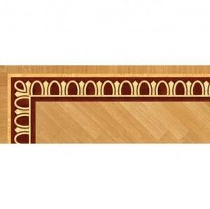 Художественный паркет Da Vinci Паркетный Бордюр 26-198 Орех Европейский (Грецкий) Селект (Гладкая) 1000х200 мм.