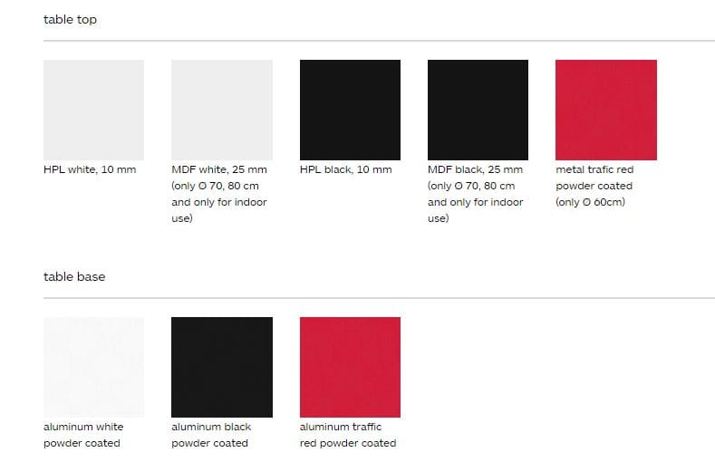 Алюминиевый круглый складной стол с порошковым покрытием Plank ARCH-00035009 - Вид №11