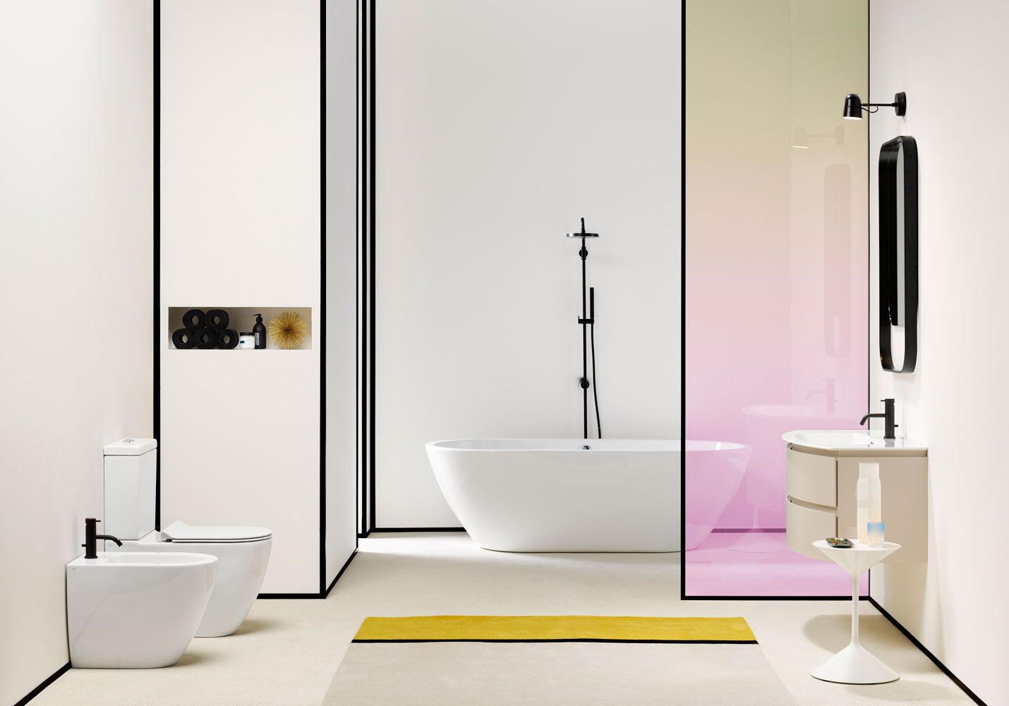 8825111 Подвесная раковина настенная овальная GSI ceramica Pura белая - Вид №4