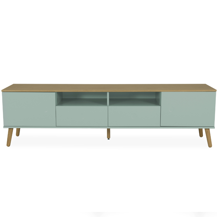 Тумба под ТВ Tenzo Dot, 54х192х43 см, дуб, светло-зеленая 1665676 - Вид №1