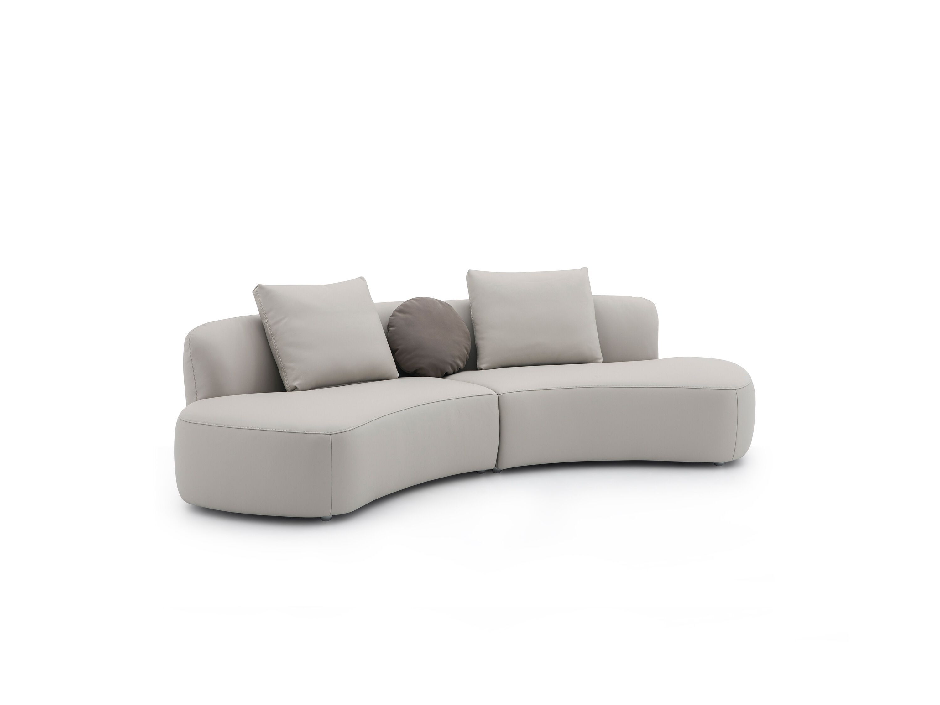 4-местный кожаный модульный изогнутый диван CAMPO DE' FIORI BELLA ARCH-00030047 - Вид №1