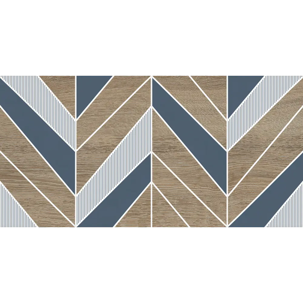 LB CERAMICS Моррис - настенный декор из керамогранита с узором шеврон 89266130 STLM-0945413 - Вид №1