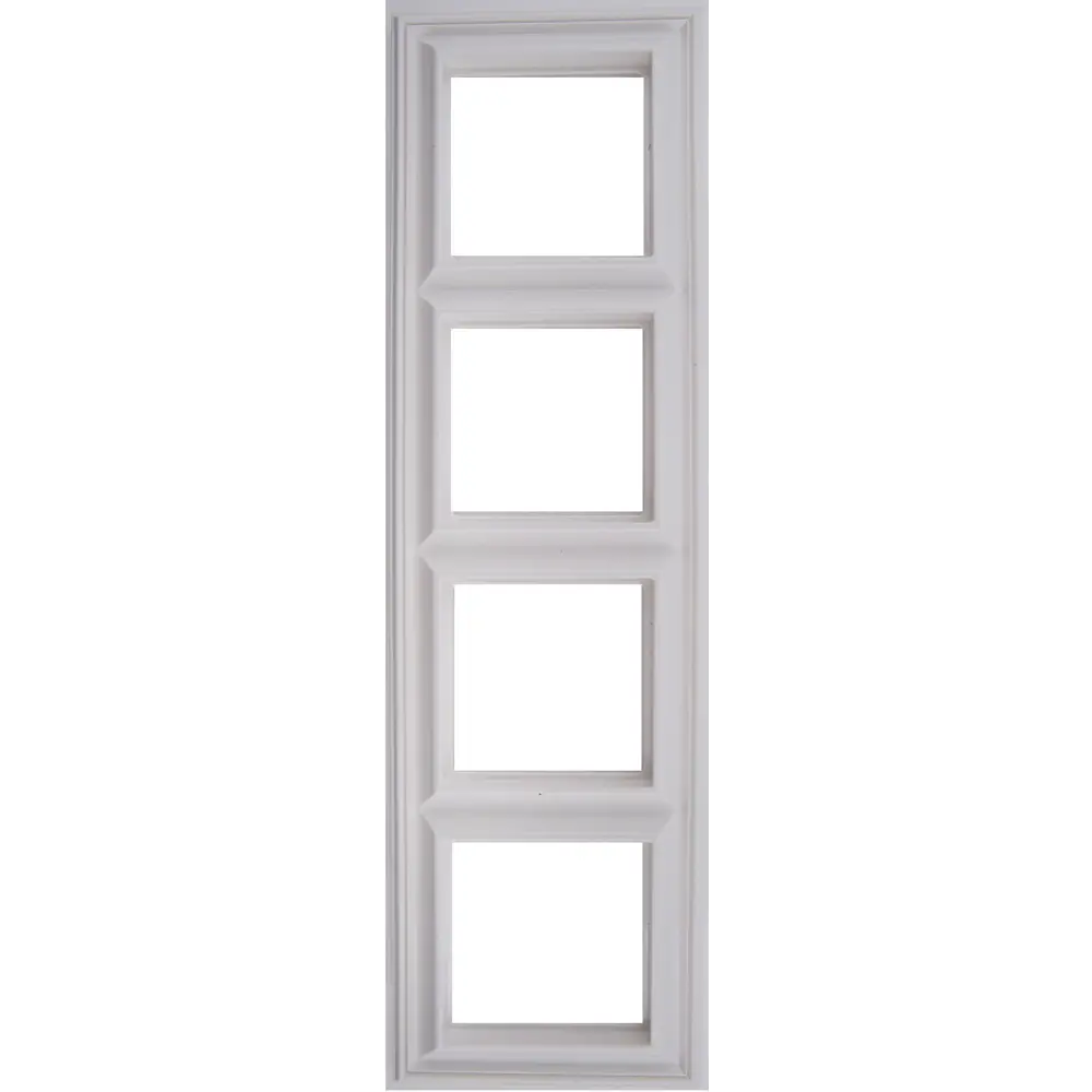 Рамка для розеток и выключателей EcoProfi Design 4 поста цвет белый Santreyd Jung EcoProfi STLM-2181594 - Вид №1