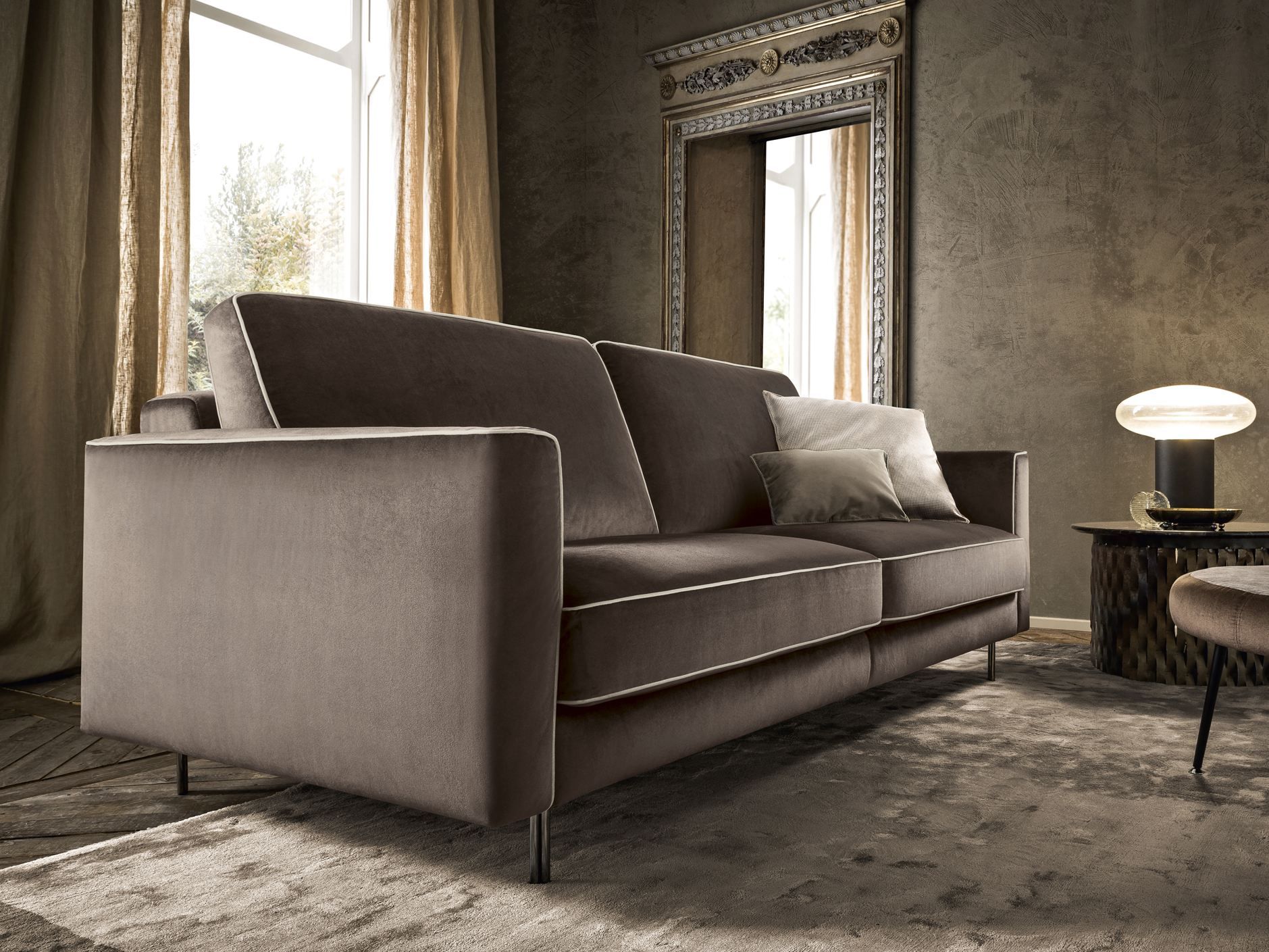 3-местный бархатный диван Felis Softliving ARCH-00105953 - Вид №3