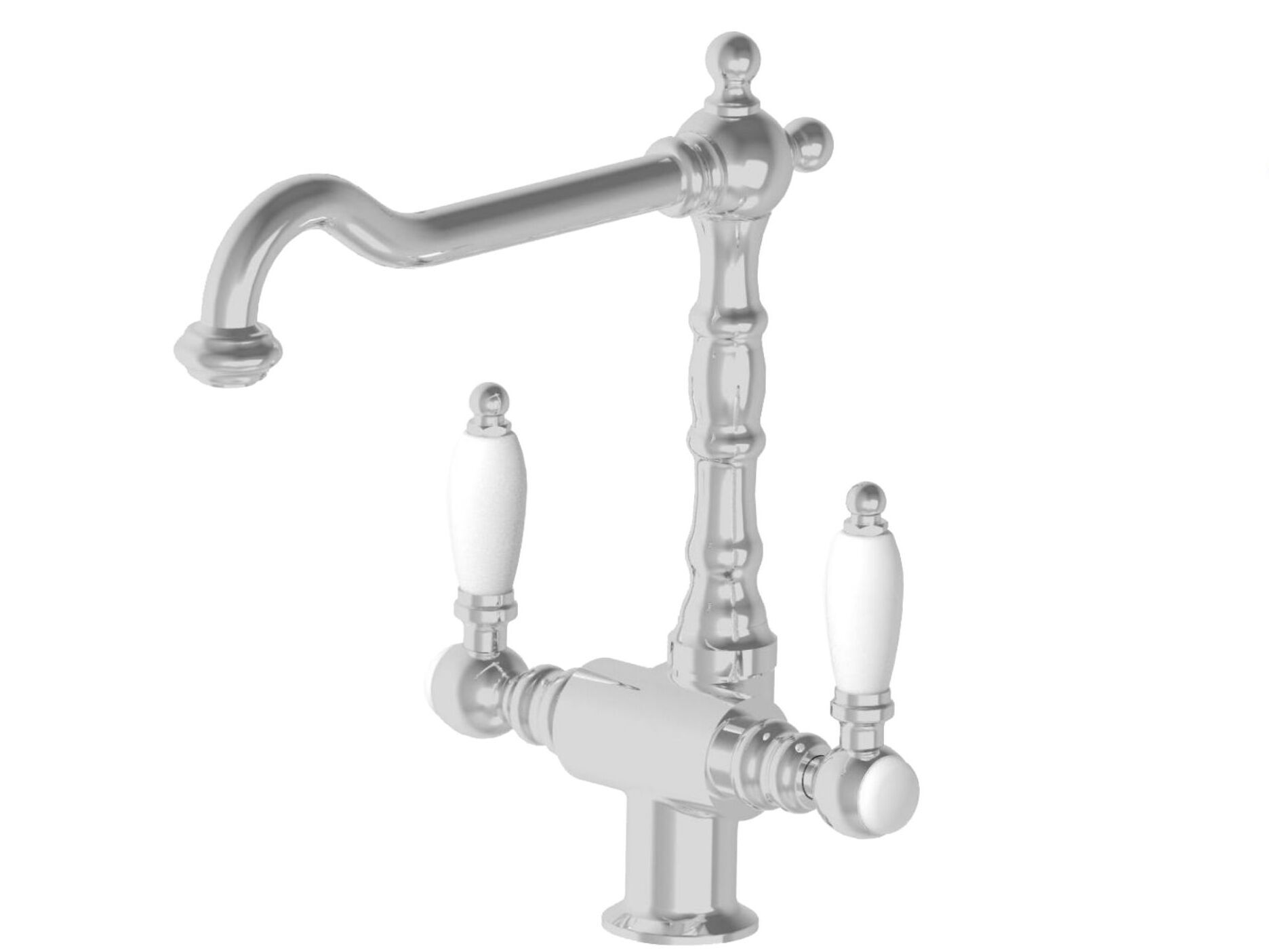 Смеситель для кухни с поворотным изливом GATTONI ретро ARCH-00141863