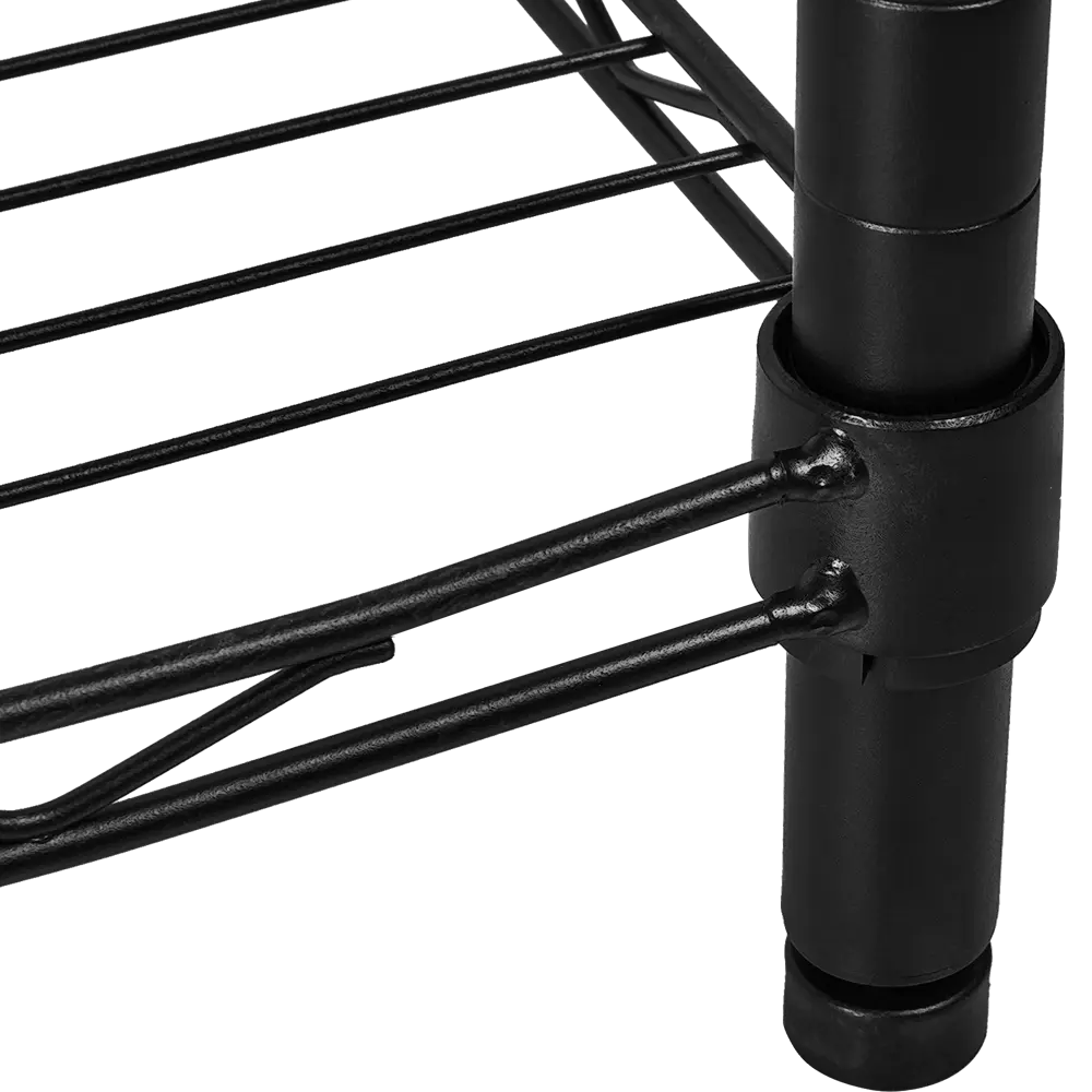 Стеллаж сетчатый KONSENSA 60x35x90 см цвет черный STLM-2144283 - Вид №7