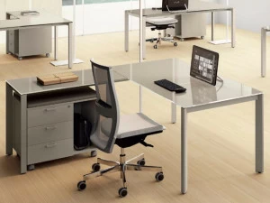 Las Mobili Модульный стеклянный стол Oxi