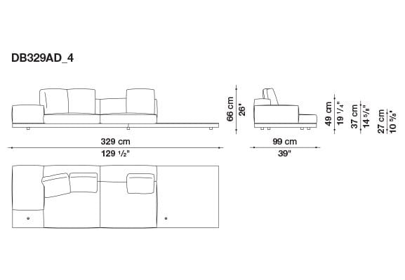 Кожаный диван B&B Italia док ARCH-00106863 - Вид №106