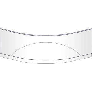 Экран для душевого поддона Domani-Spa Delight высокий 90x90 см цвет белый