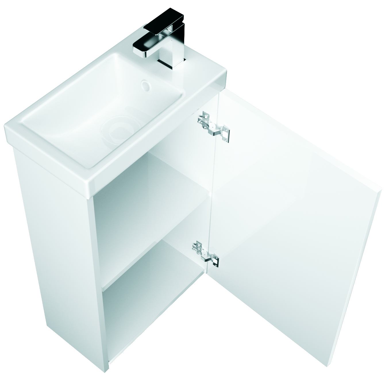 У37625 Тумба Ноктюрн 40П 1д, мдф, Белый глянец 1 Marka Ноктюрн 