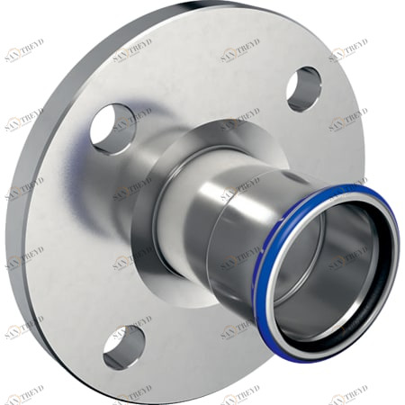 GEBERIT 33733 Фланец Geberit Mapress из нержавеющей стали, PN 10/16, с прессовым соединением 