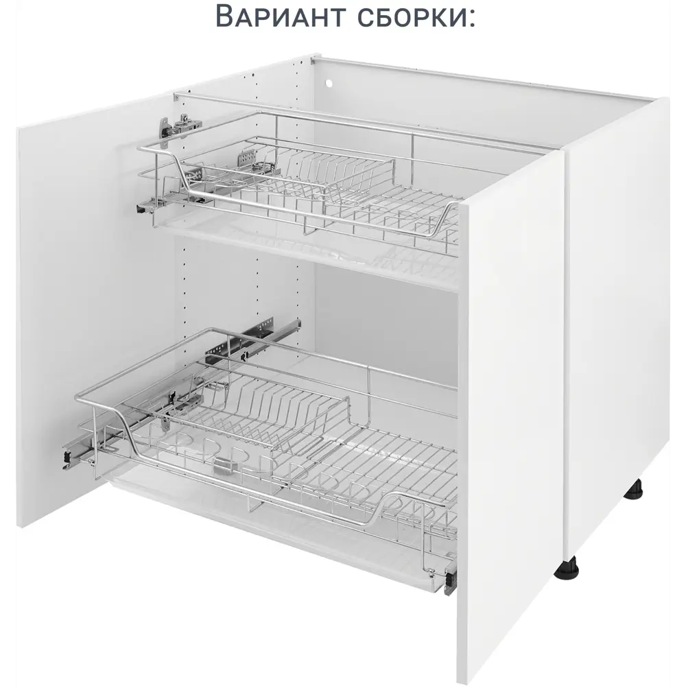 Сушилка выдвижная Jet для шкафа 80 см 72x15x43 см металл цвет хром Santreyd STLM-2080360 - Вид №4