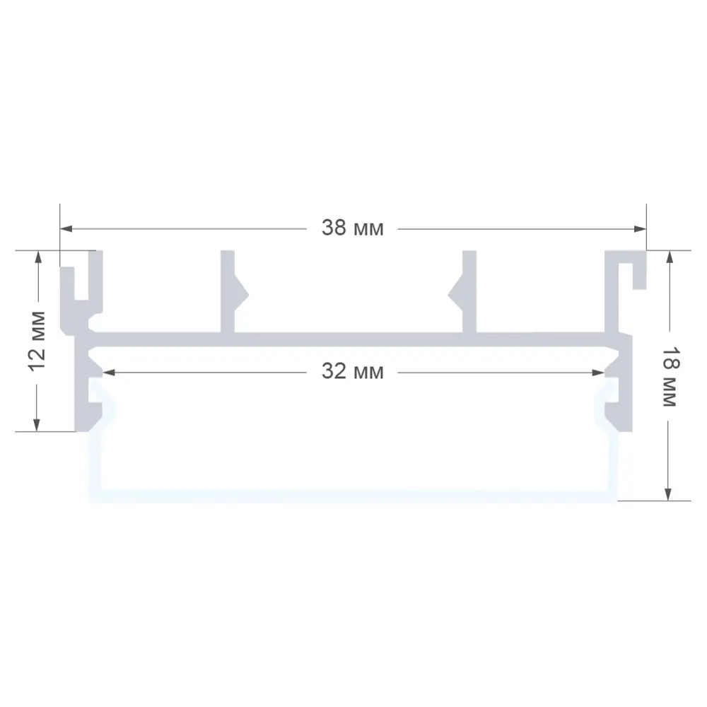 APEYRON Накладной профиль для LED-ленты с рассеивателем 84601257 STLM-0052667 - Вид №3