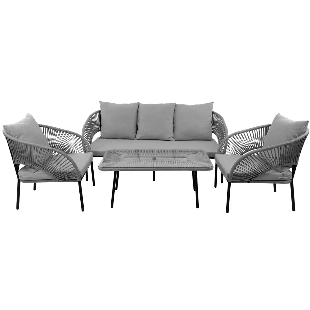 Santreyd Luna: садовый комплект с диваном, креслами и стеклянным столом 89351760 STLM-0955117 - Вид №2