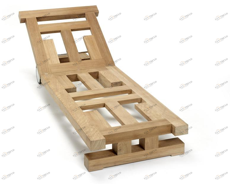 Royal Botania Садовая кушетка из тика на колесиках Nara sun-id-1444637