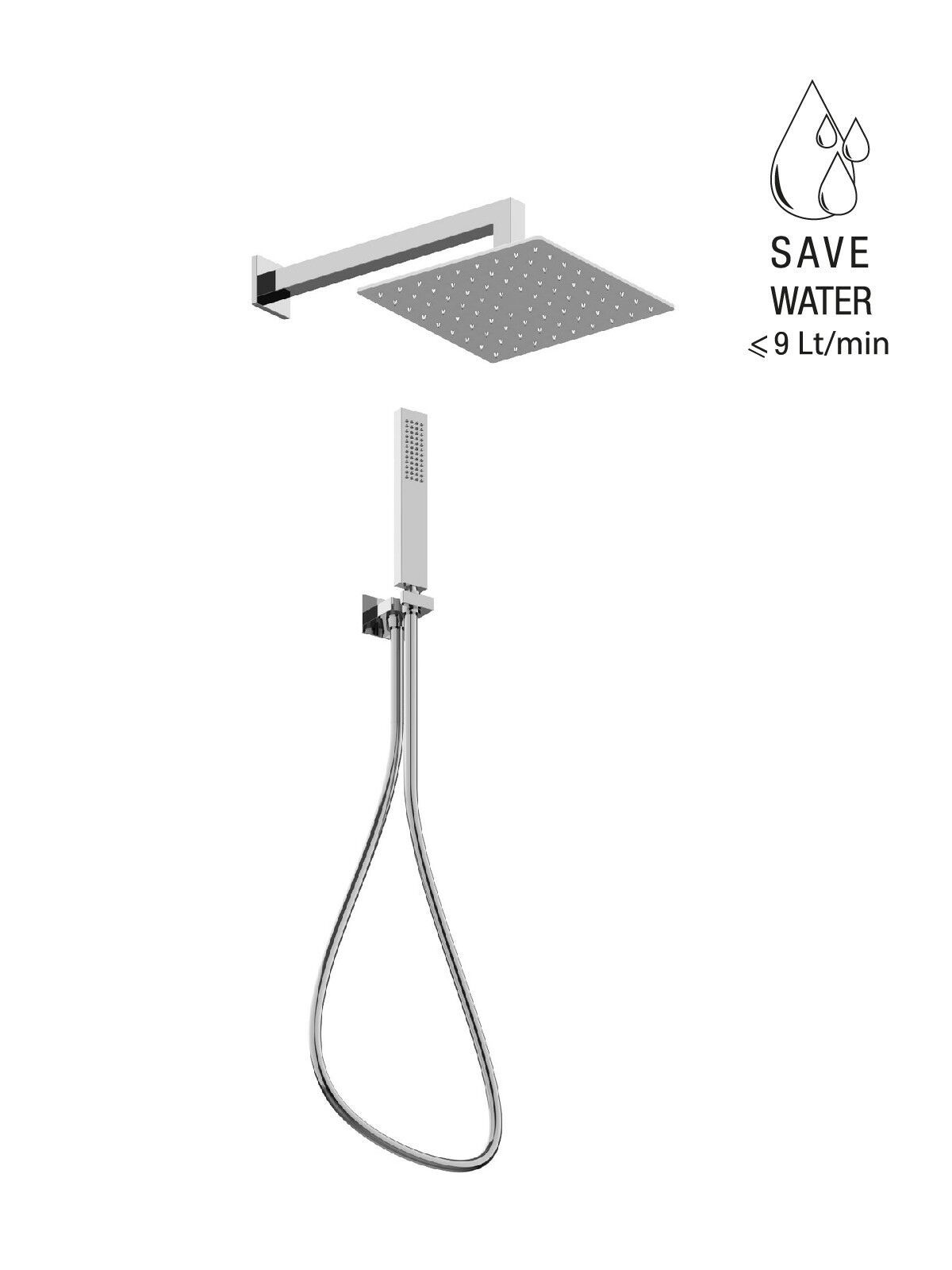 Металлический ручной душ / насадка для душа Rubinetterie Frattini душевые кабины ARCH-00106876 - Вид №1