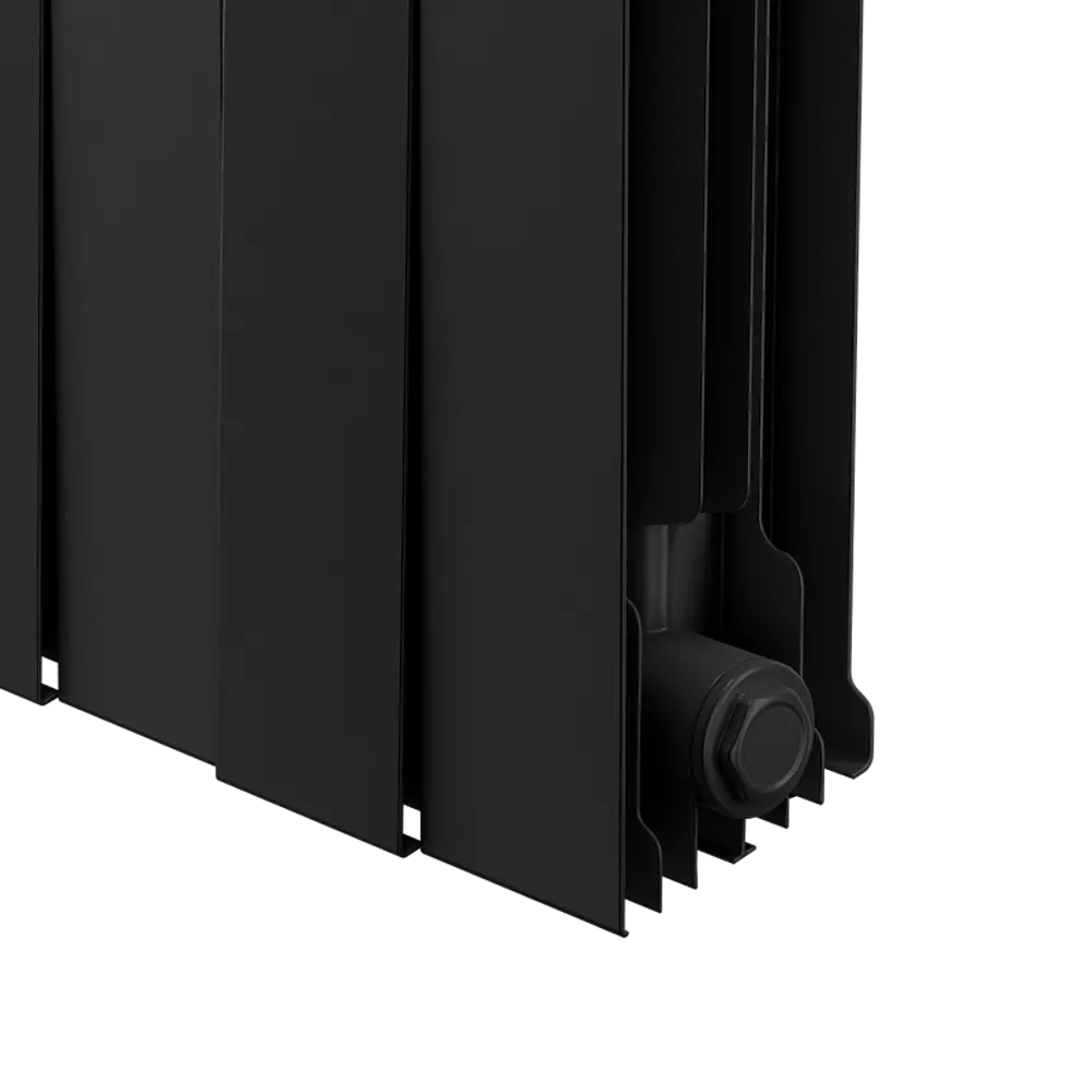 Радиатор секционный Royal Thermo Pianoforte 200/100 14 секций боковое подключение биметалл черный 86733723 STLM-2164681  - Вид №5