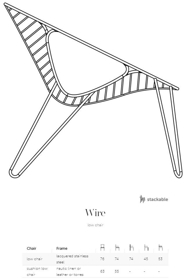 Joli Штабелируемое кожаное кресло Wire sun-id-1426177 - Вид №14