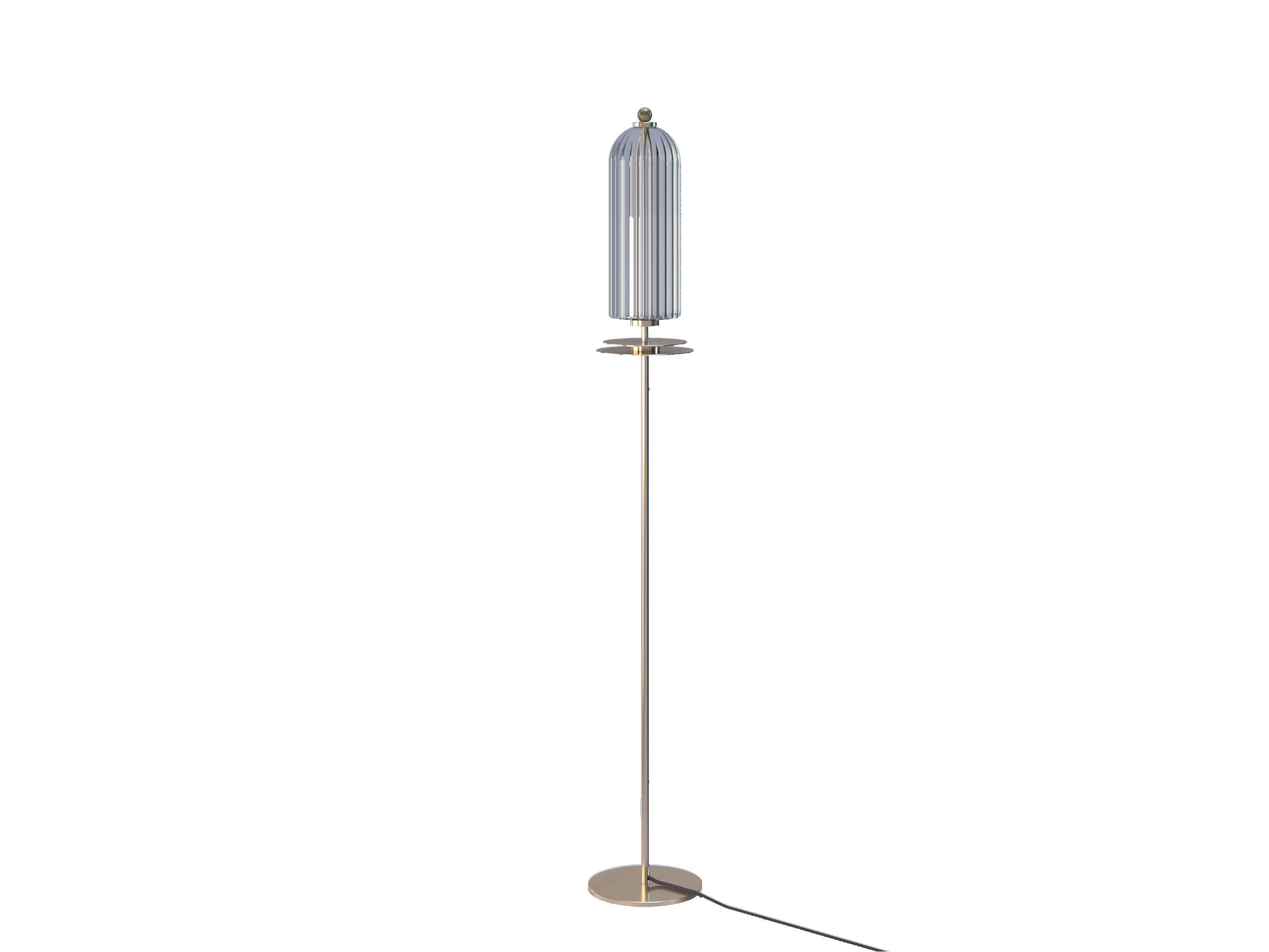 Светодиодный торшер из стекла и латуни LUCE TU Dom ARCH-00088548