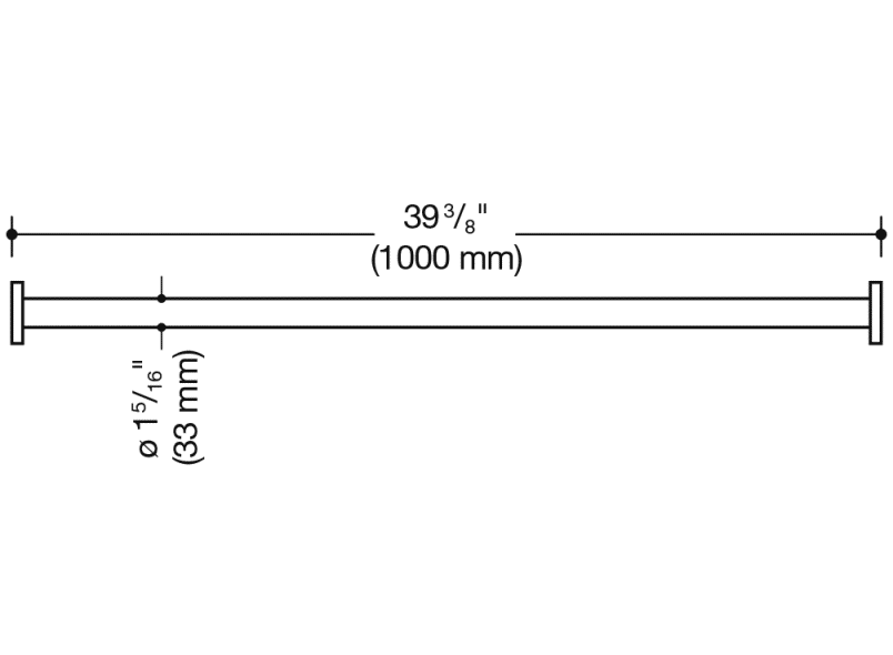 801.34US400 карниз для штор (США) HEWI USA Produkte  - Вид №1