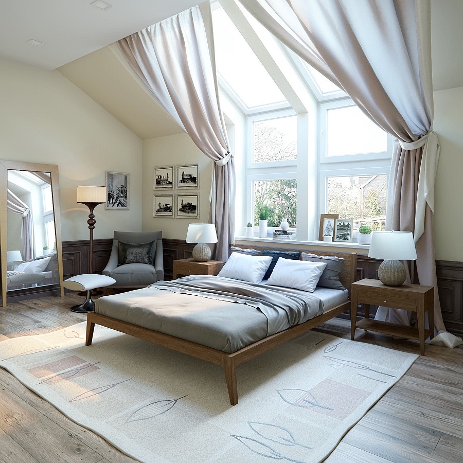 Кровать Fly, дуб, 180 см, тонировка BraginDesign BR0166ТL - Вид №1