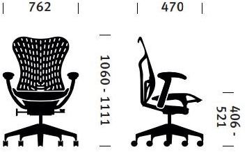 Herman Miller Эргономичное вращающееся офисное кресло из полимера triflex Mirra 2 sun-id-1513131 - Вид №52