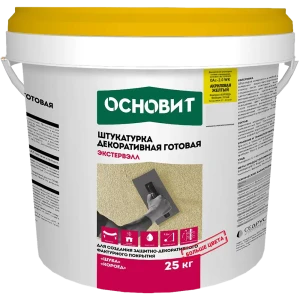 Штукатурка декоративная Основит короед OAc-2.0WK цвет желтый