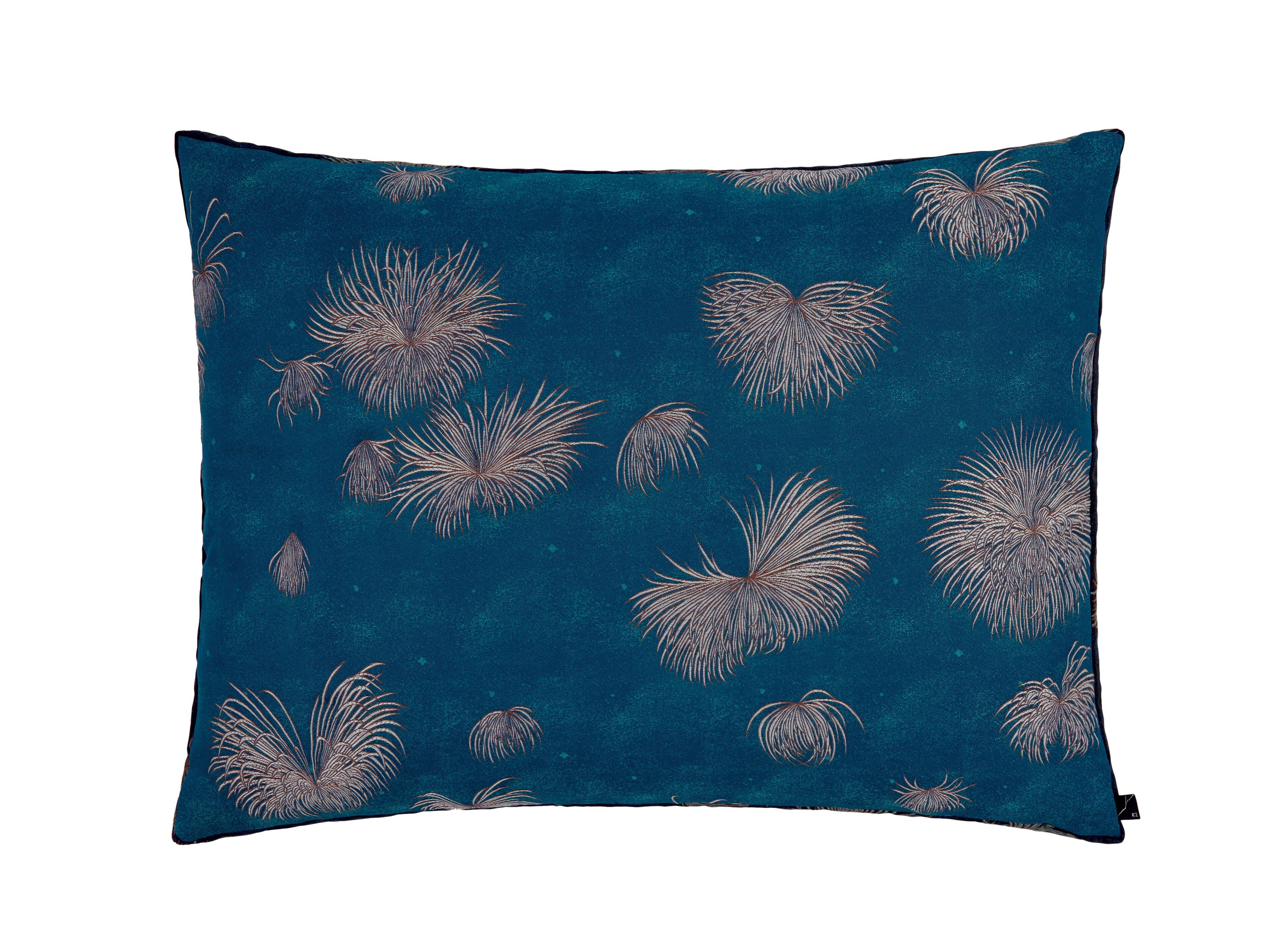 Прямоугольная подушка с цветочным рисунком K-3 Shogun Blue ARCH-00012709