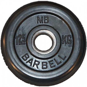 Диск обрезиненый черный mb barbell mb50-1,25 MB Barbell
