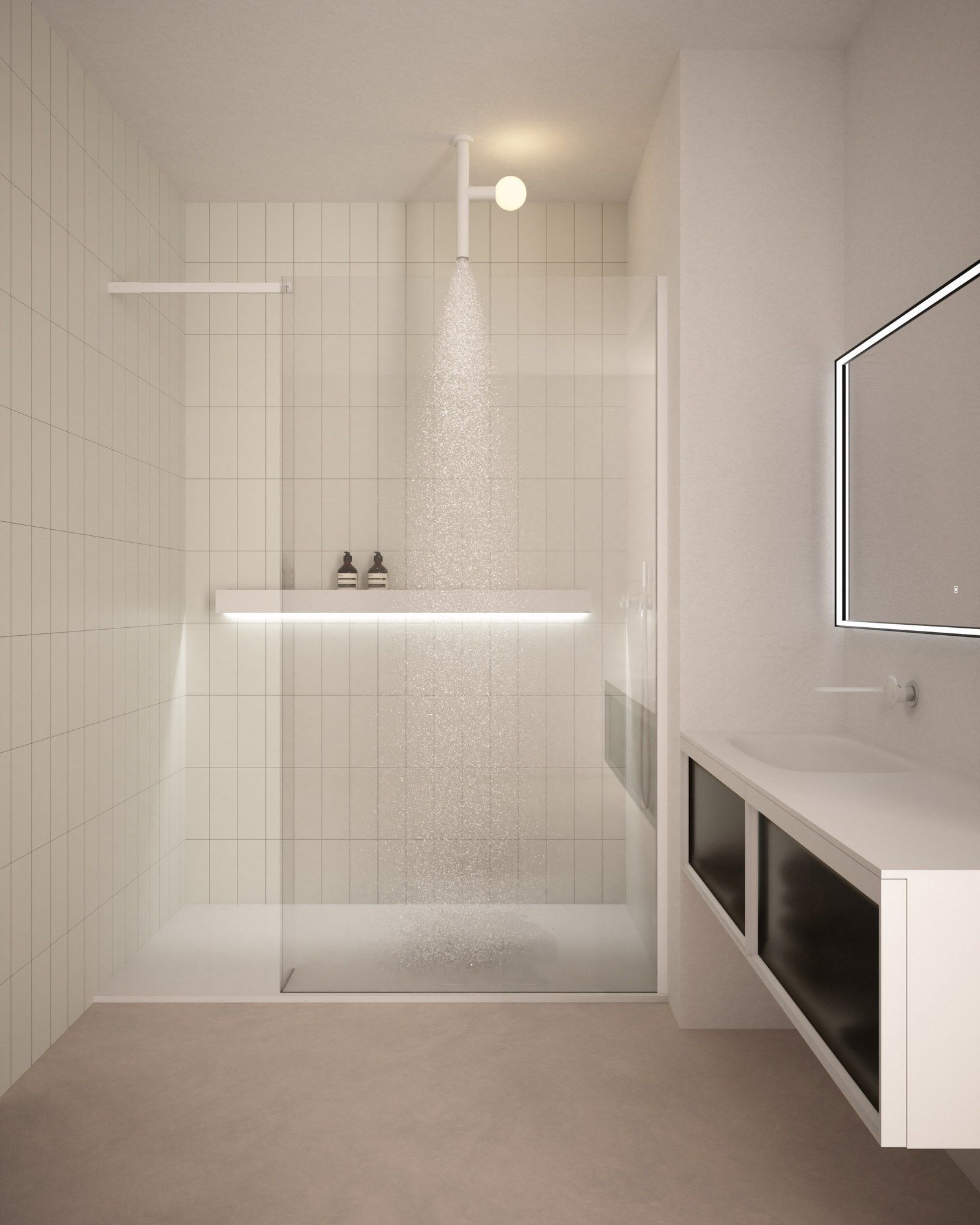 Алюминиевый держатель для полотенец / полка для ванной комнаты Antoniolupi LETTERAMUTA ARCH-00043110 - Вид №3