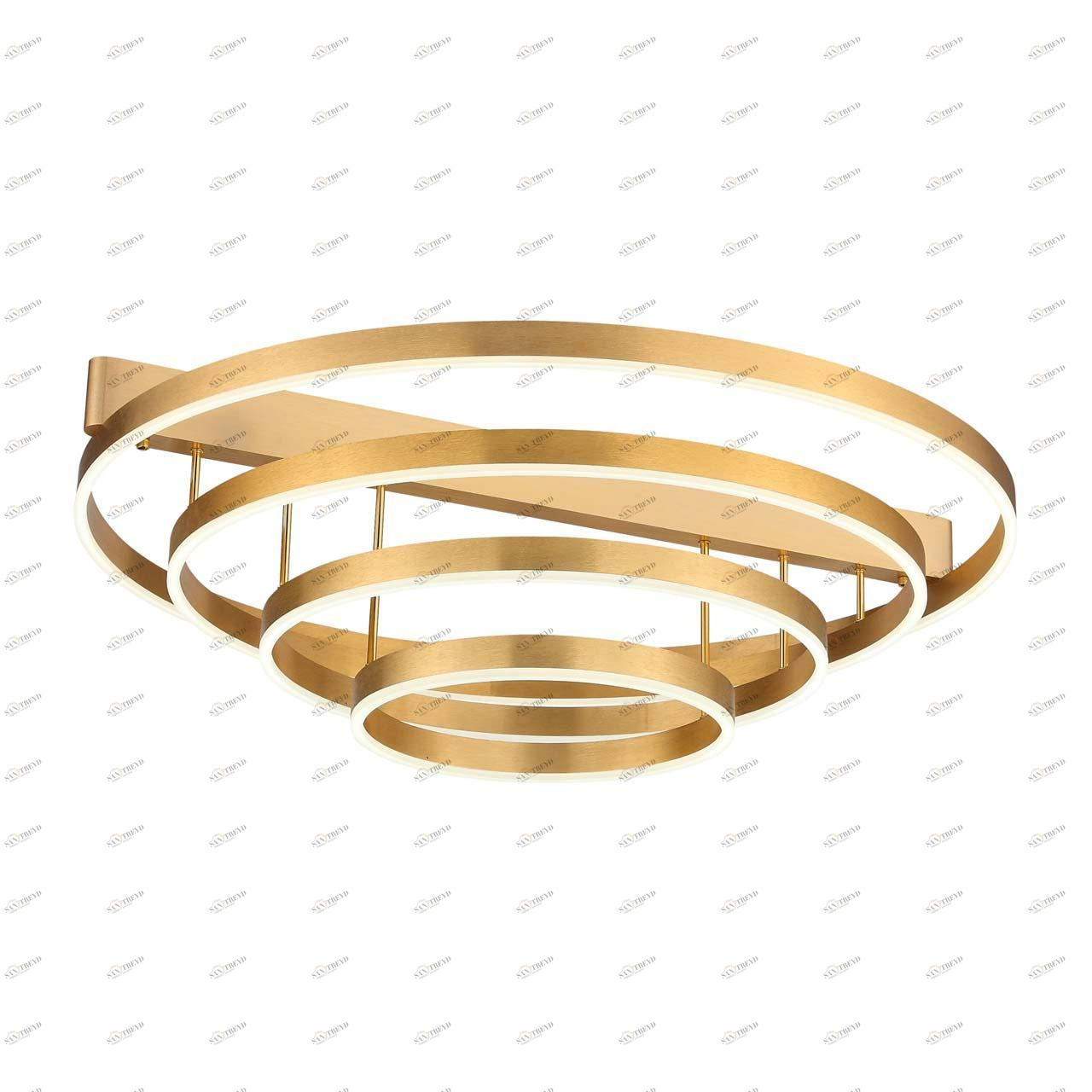 Люстра светодиодная подвесная золото круглая многоярусная ST Luce Onze SL944.202.04 ST LUCE ДИЗАЙНЕРСКИЕ, ONZE 00-3833985 Золото 