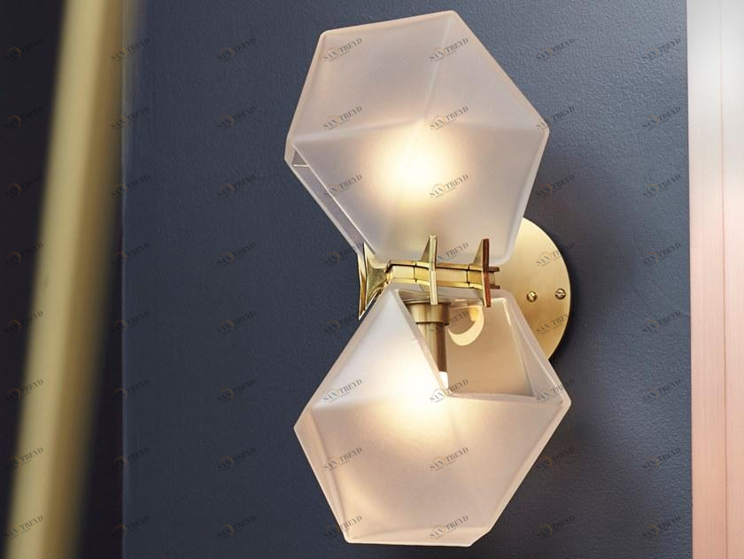 GABRIEL SCOTT Настенный светильник из дутого стекла Welles sun-id-1379386