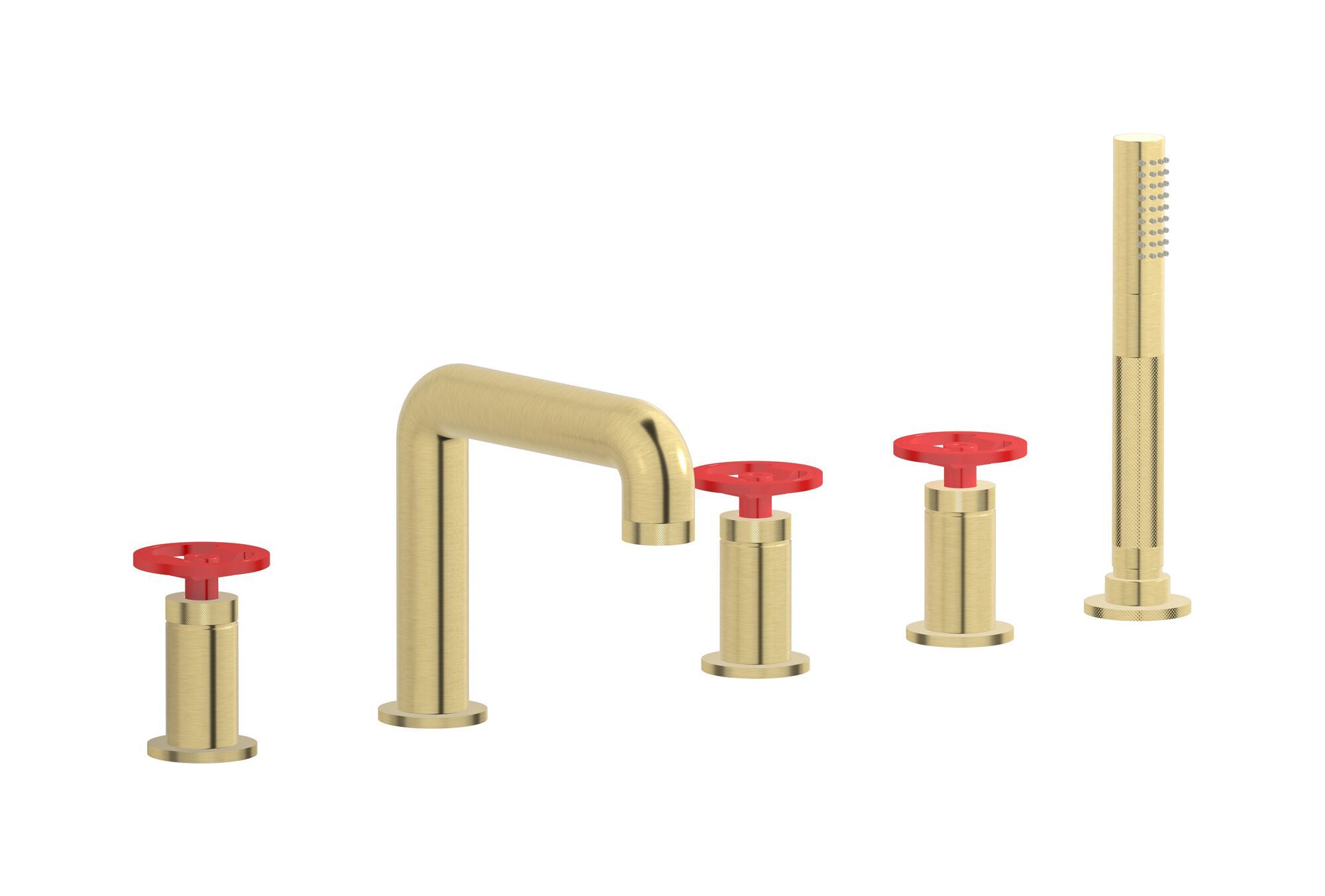 Смеситель для ванны с 5 отверстиями и ручным душем IB Bold ARCH-00114944 - Вид №11