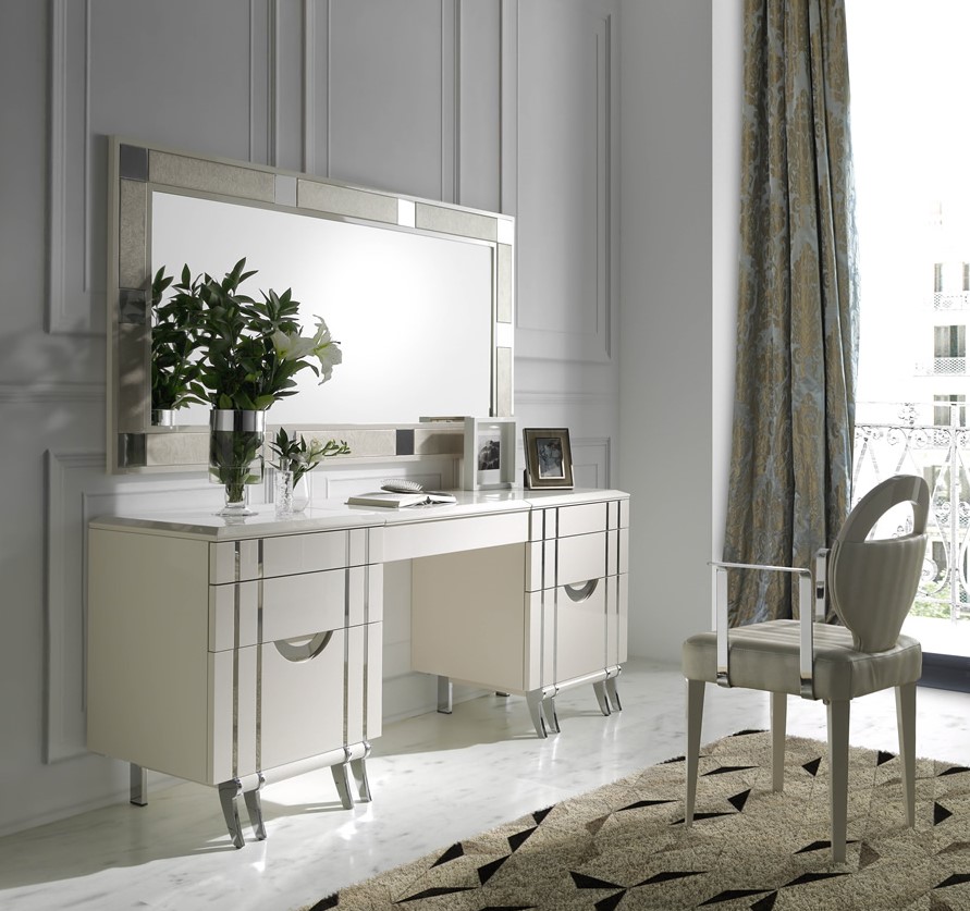 105916 Туалетный столик 190 с ручками Inox 20 Llass Kira Santreyd