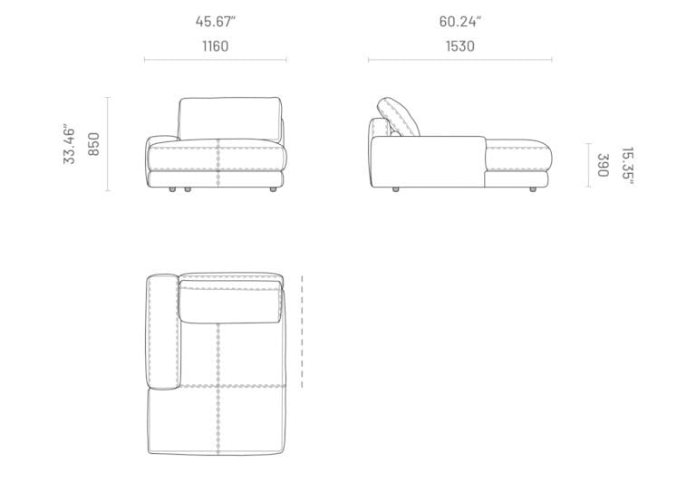 Модульный диван Domkapa EDWARD ARCH-00073709 - Вид №14