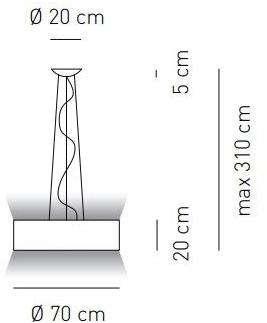 AXOLIGHT Подвесной светильник из экокожи Skin sun-id-1414105 - Вид №6