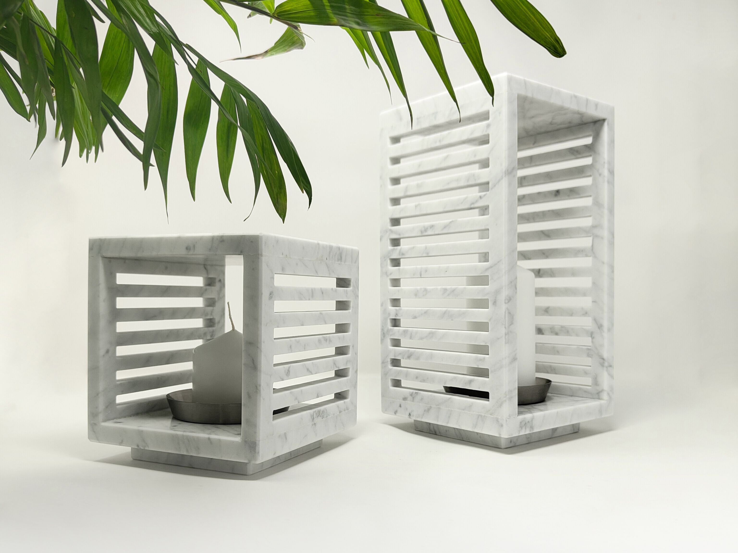 Каррарский мраморный фонарь / подсвечник Pistore Marmi Bruna Rapisarda Design X Pistore Marmi ARCH-00022988 - Вид №4