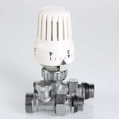 VT.046.NER.04 Комплект терморегулируюшего оборудования для радиатора прямой с переходом на «евроконус» Valtec 1/2 x 3/4" («евроконус»)  - Вид №8