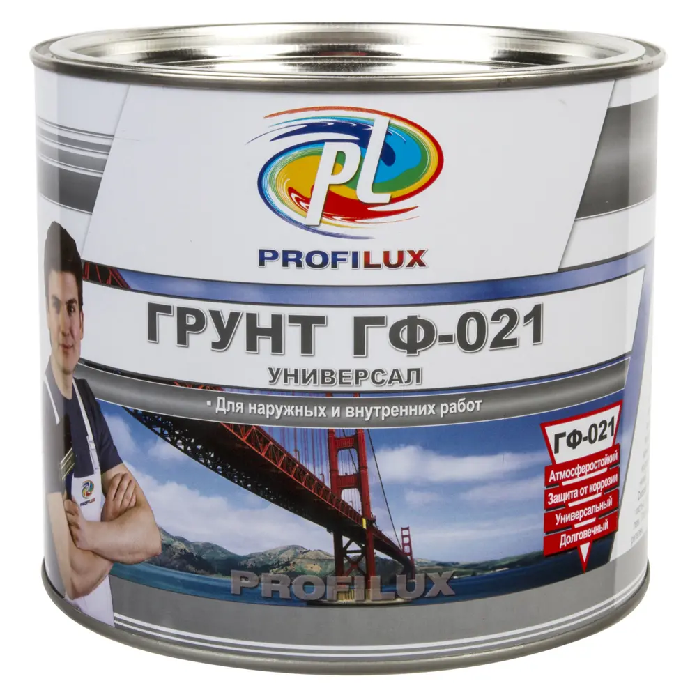 Грунт ГФ-021 Profilux 1.9 кг цвет серый STLM-2064197