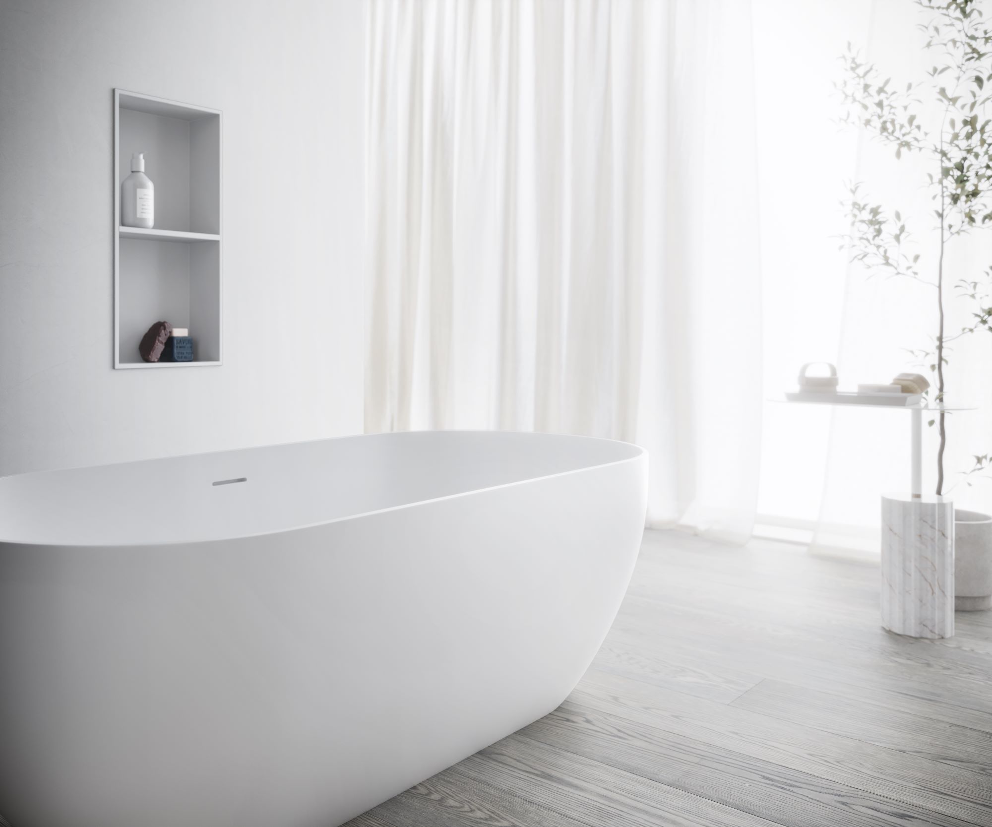 Овальная ванна в центре комнаты в Tecnoblu ARBLU GRACE ARCH-00065432 - Вид №3