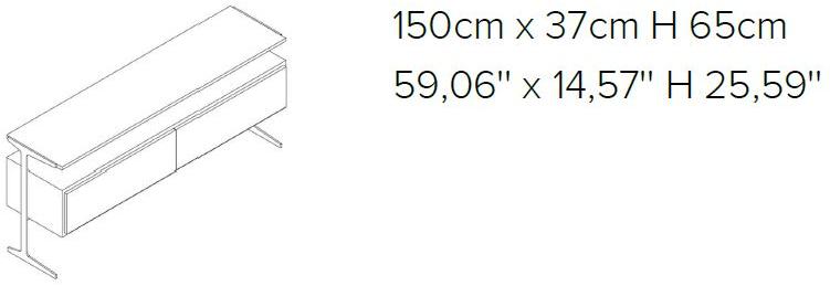 Natuzzi Комод деревянный с откидными дверцами Ido sun-id-1406072 - Вид №3