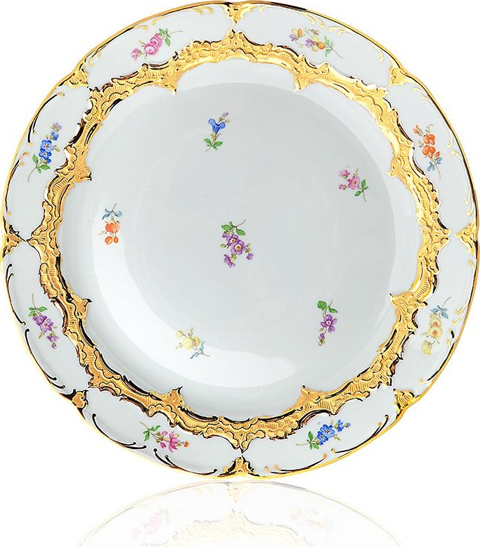 68811 Meissen Блюдо для торта 30см "Форма - Б" (россыпь цветов) Фарфор 