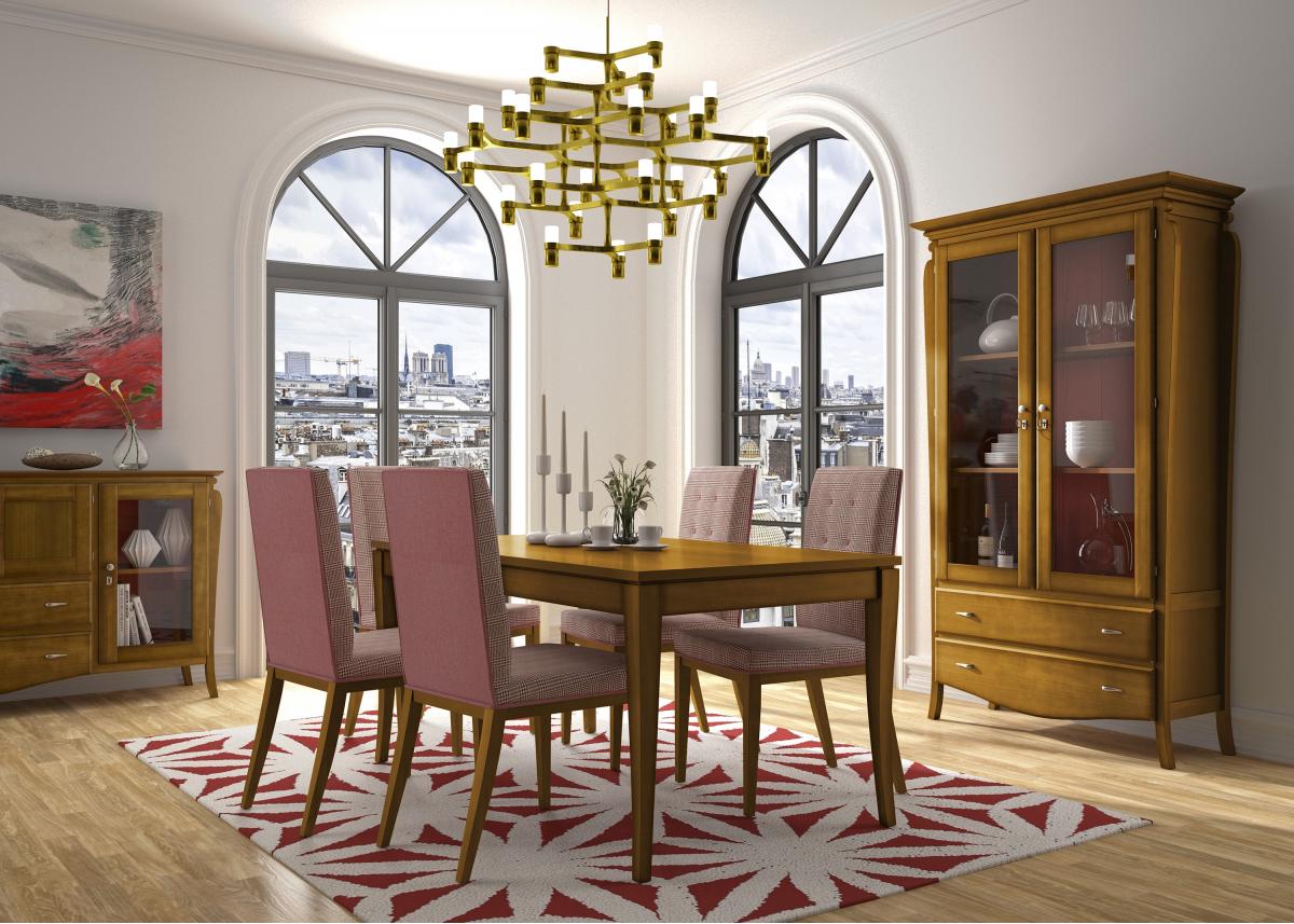 090689 Прямоугольный стол 140 вогнутые ножки Grupo Seys Fontana Santreyd - Вид №2