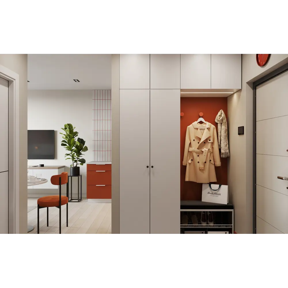 Дверь Лион 39.6x225.8x1.8 см ДСП цвет белый Santreyd STLM-2070098 - Вид №12