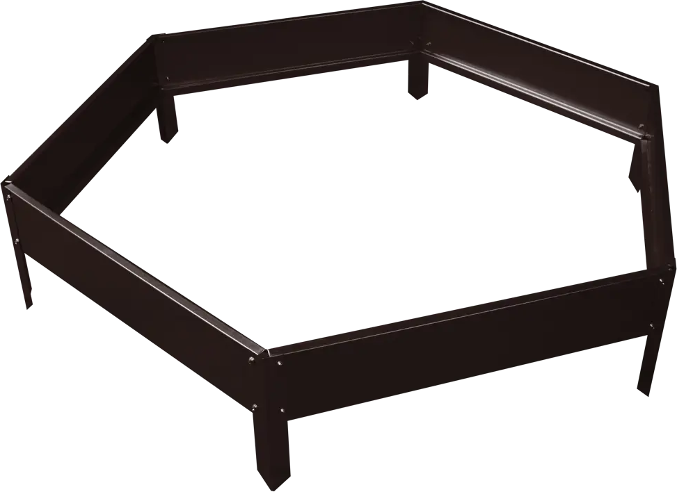 Santreyd Клумба Соты шестиугольная стальная коричневая 16 см 84606906